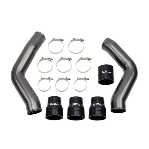 Wehrli 13-18 Ram 6.7L Cummins 3.5in Intercooler Pipes Kit - WCFab Grey - WCF100423-GRY