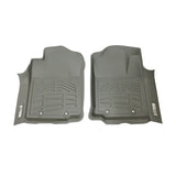 Westin 12-15 Toyota Tacoma Reg/Access/Dbl Cab (double hook) Wade Sure-Fit Floor Liners Front - Gray - 72-120053