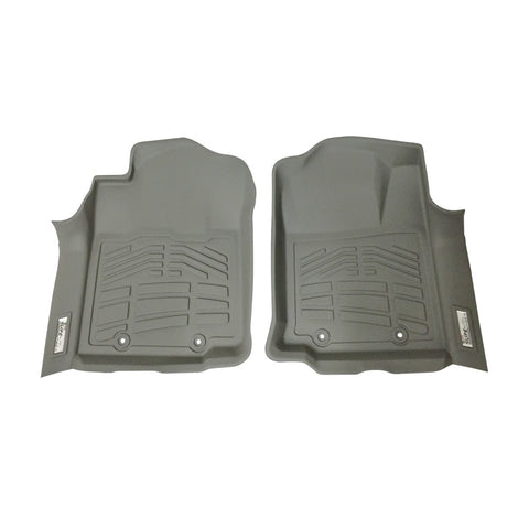 Westin 12-15 Toyota Tacoma Reg/Access/Dbl Cab (double hook) Wade Sure-Fit Floor Liners Front - Gray - 72-120053
