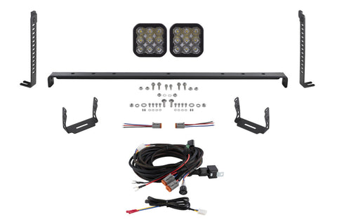 Diode Dynamics 14-23 Toyota 4Runner SS5 Stealth Grille LED 2-Pod Kit - Pro White Driving - DD7540