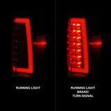 ANZO 2004-2012 Chevrolet Colorado/ GMC Canyon LED Tail Lights w/ Light Bar Chrome Housing Red/Clear - 311384