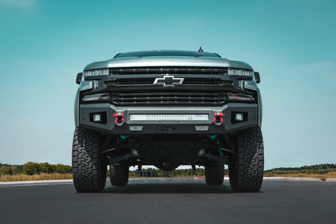 Body Armor 4x4 2019+ Chevy Silverado 1500 Ambush Series Front Bumper (Non-Winch) - GM-19344
