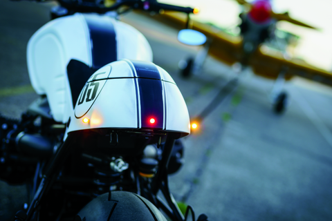 Kuryakyn Kellerman Atto Clear Lens Red Run-Brake Satin Black - 2575