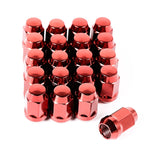 Rugged Ridge Wheel Lug Nut Set of 20 Red 1/2-20 - 16715.24