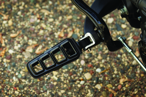 Kuryakyn Splined Front Peg Adapter 15-20 Scout Satin Black - 8893