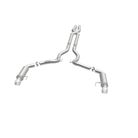 MagnaFlow Cat Back, SS, 3in, Competition, Dual Split Polished 4.5in Tips 2015 Ford Mustang GT V8 5.0 - 19101