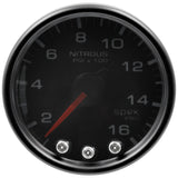 Autometer Spek-Pro Gauge Nitrous Press 2 1/16in 1600psi Stepper Motor W/Peak & Warn Blk/Smoke/Blk - P32052