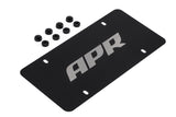APR License Plate - Silver Logo/Black Plate - A1000015
