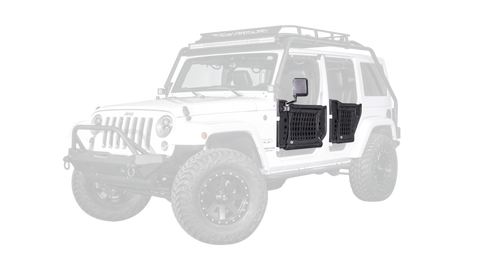 Body Armor 4x4 07-18 Jeep Wrangler Gen 3 Trail Doors Rear Pair - JK-6140