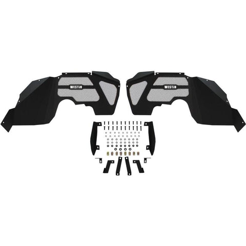 Westin 07-18 Jeep Wrangler JK Inner Fenders - Front - Textured Black - 62-11005