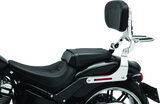 Kuryakyn Fixed Mounts Multi-Purpose Driver & Passenger Backrest 18-Up Softail Black - 7081