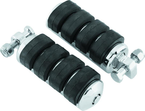 Kuryakyn ISO Peg Large With Male Adapter Chrome (Pair) - 8002