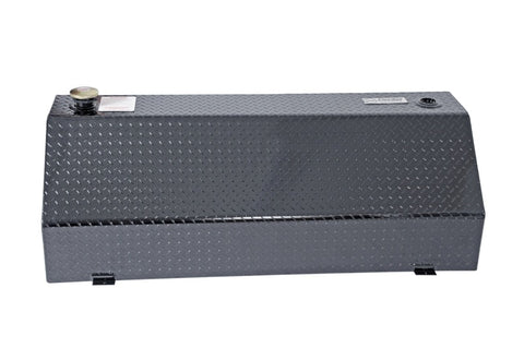 Deezee Universal Tanks - Wedge Rectangle Black Tread Aluminum - DZ 92556B