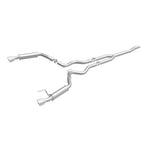 MagnaFlow Cat-Back 15-16 Ford Mustang 2.3L L4 Competition SS 3in Dual Split Rear 4.5in Black Tips - 19256