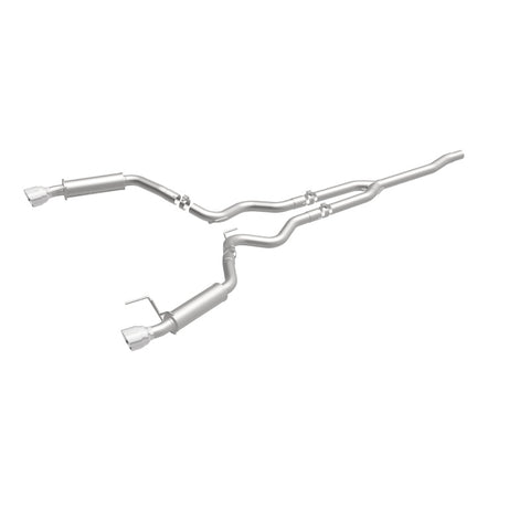 MagnaFlow Cat-Back 15-16 Ford Mustang 2.3L L4 Competition SS 3in Dual Split Rear 4.5in Black Tips - 19256