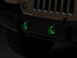 Raxiom 07-18 Jeep Wrangler JK Axial Series 4-In LED Fog Lights w/ RGB Halo - J143371