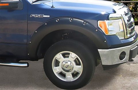 Stampede 2009-2014 Ford F-150 67.0/78.8/97.4in Bed Ruff Riderz Fender Flares 4pc Smooth - 8422-2
