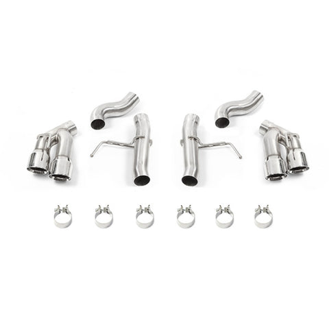 Mishimoto 2016+ Chevrolet Camaro Quad-Tip Race Axle-Back Exhaust w/ Polished Tips - MMEXH-CAM8-16AQTRP
