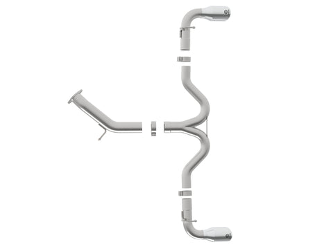 aFe Takeda 3in-2.5in SS Axle-Back Exhaust w/Polished Tips 2018 Hyundai Elantra GT Sport I4-1.6L(t) - 49-37002-1P