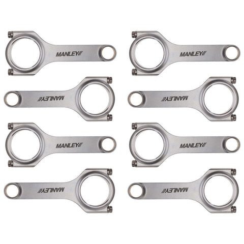 Manley Chevy Small Block LS Series 6.125in H Beam Connecting Rod Set - 14051-8