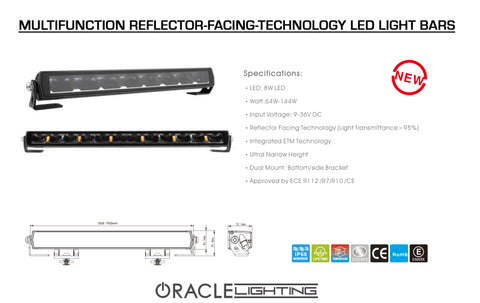 Oracle Lighting Multifunction Reflector-Facing Technology LED Light Bar - 20in - 5900-20-023