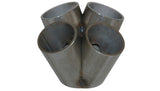 Vibrant 4 into 1 SS Turbo Mani Collector for T25 T28 in Flange 42mm Pipe OD 3in tall 58mm x 45mm out - 2450