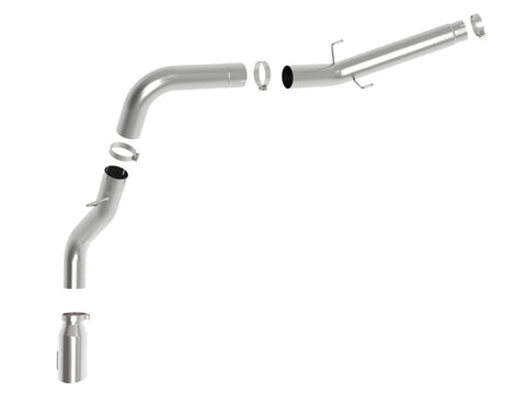aFe ATLAS 5in Alum Steel DPF-Back Exhaust System w/Polished Tip 19-20 Ram Diesel Trucks L6-6.7L (td) - 49-02075-P