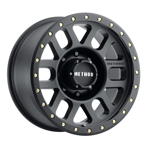 Method MR309 Grid 18x9 +18mm Offset 8x6.5 130.81mm CB Matte Black Wheel - MR30989080518