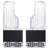 Putco 17-20 Ford SuperDuty Dually - (Fits Rear) - Set of 2 Mud Skins - Brushed SS w/ Hex Shield - 78135