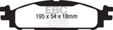 EBC 11+ Ford Explorer 2.0 Turbo 2WD Greenstuff Front Brake Pads - DP61873
