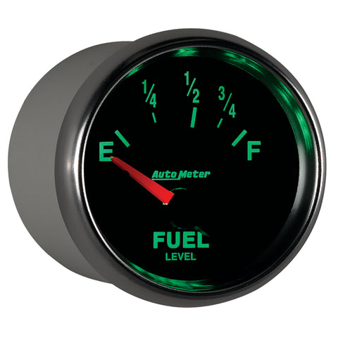 AutoMeter Gauge Fuel Level 2-1/16in. 73 Ohm(e) to 10 Ohm(f) Elec Gs - 3815