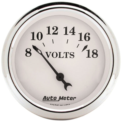 Autometer Old Tyme White 5 Piece Kit (MPH/FUEL/OILP/WTMP/BAT) 59-60 Chevy Car Direct-Fit Dash Kit - 7034-OTW