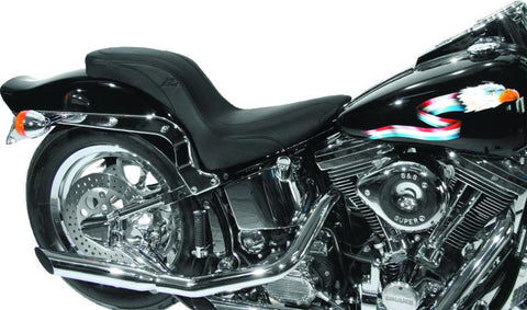 Mustang 84-99 Harley Standard Rear Tire DayTripper 1PC Seat - Black - 76372