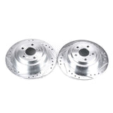 Power Stop 03-06 Subaru Baja Rear Evolution Drilled & Slotted Rotors - Pair - JBR945XPR