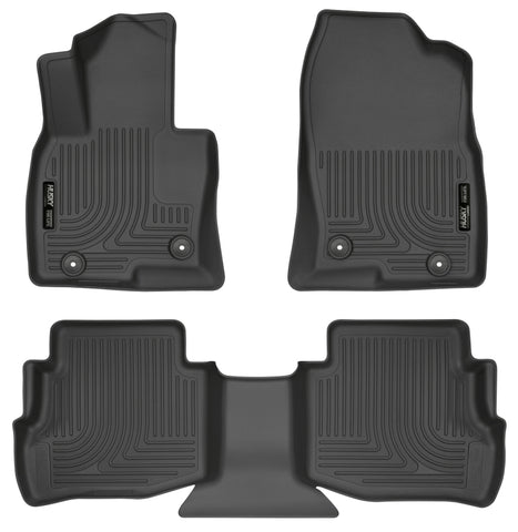 Husky Liners 2017 Mazda CX-9 WeatherBeater Floor Liner (Front and Second Rows) - Black - 95611