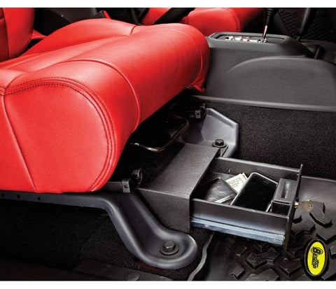 Bestop 07-18 Jeep Wrangler Jeep JK 4-Door Underseat Lock Box 2-Door Passenger Side - 42642-01