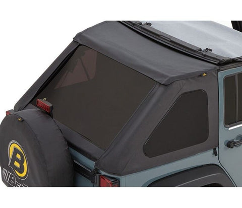 Bestop 07-18 Jeep Wrangler JK 4-Door Window Set (Black Diamond) - 58223-35