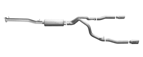 Gibson 15-19 GMC Sierra 2500 HD Base 6.0L 3.5in/3in Cat-Back Dual Split Exhaust - Stainless - 65651