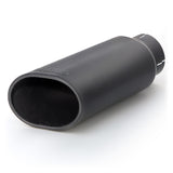 Banks Power Tailpipe Tip Kit - SS Obround Slash Cut - Black - 3.5in Tube - 4.38in X 5.25in X 13.38in - 52919