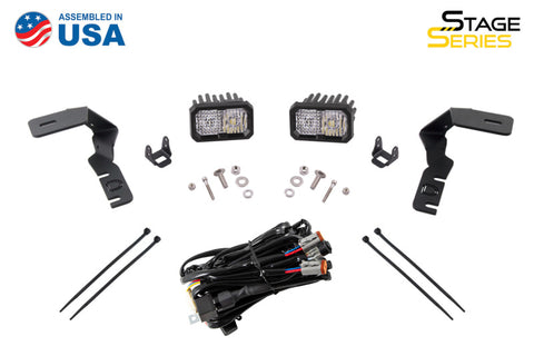 Diode Dynamics 19-21 Ford Ranger Pro SS3 LED Ditch Light Kit - Yellow Combo - DD6586