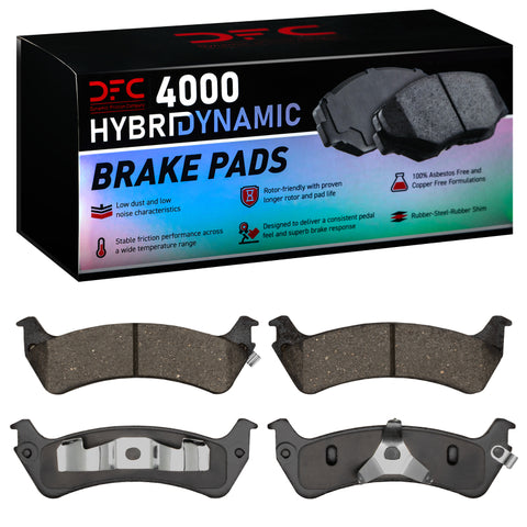 DFC 95-02 Mercury Mountaineer Rear 4000 Hybridynamic Brake Pads - 4000-0667-00