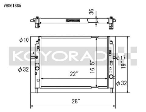 Koyo 06-13 Mazda MX-5 Miata (MT) Radiator - VH061885
