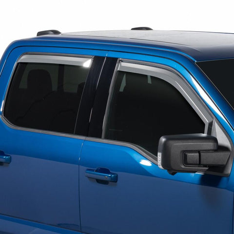 Putco 2021 Ford F-150 Super Crew Element Chrome Window Visors (Set of 4) - 480025