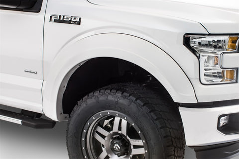 Bushwacker 15-17 Ford F-150 Styleside Extend-A-Fender Style Flares 4pc 67.1/78.9/97.6in Bed - Black - 20936-02