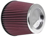 K&N Universal Chrome Filter 6in Flange ID x 7.5in Base OD x 5in Top OD x 6in H - RC-4381