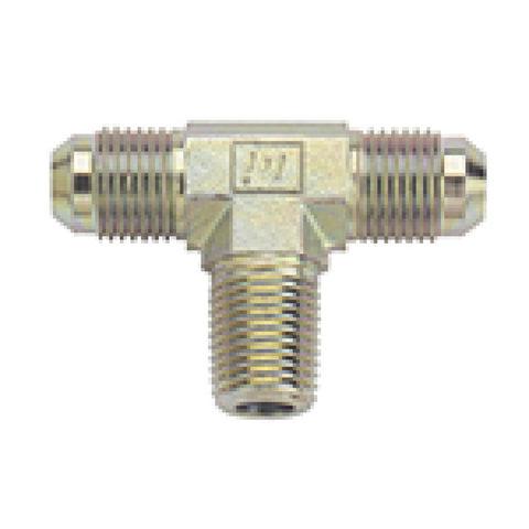 Fragola -4AN Tee 1/8 NPT On Side - Steel - 582504