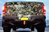 Rally Armor 17-20 Ford F-150 Raptor Gen 2 Black UR Mud Flap w/White Logo - MF53-UR-BLK/WH