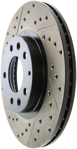 StopTech 06-10 Mazda Miata MX-5 Drilled & Slotted Front Right Rotor - 127.45075R