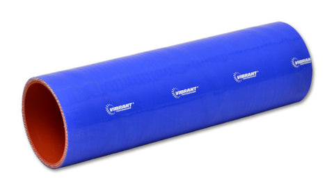 Vibrant 4 Ply Reinforced Silicone Straight Hose Coupling - 5in I.D. x 12in long (BLUE) - 27251B