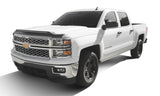 AVS 14-15 Chevy Silverado 1500 Aeroskin Low Profile Hood Shield w/ Lights - Black - 753062